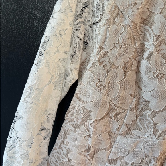 Lulu's Cream Lace Overlay Dress - Picture 5 of 6